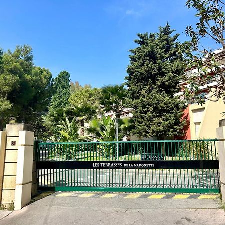 Appartement Luxe - 3 Pieces Avec Vue Mer, Piscine Et Tennis Nicea Zewnętrze zdjęcie