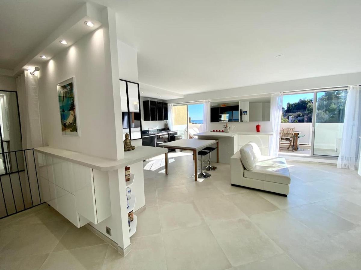 Appartement Luxe - 3 Pieces Avec Vue Mer, Piscine Et Tennis Nicea Zewnętrze zdjęcie